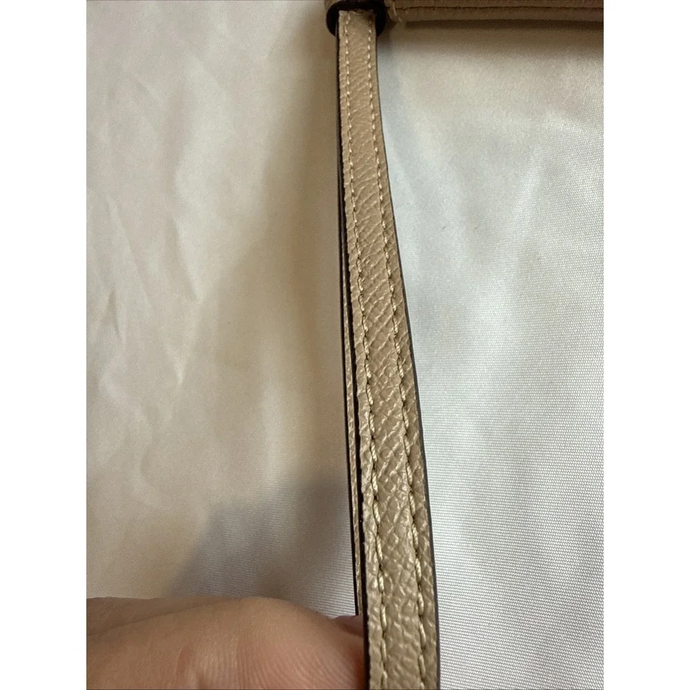Coach Corner Zip Wristlet Wallet Gold/ Taupe - Great‎ Condition